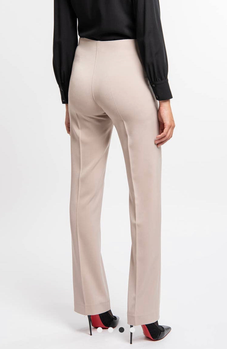 Crepe Classic White Pants - Eurockk.com