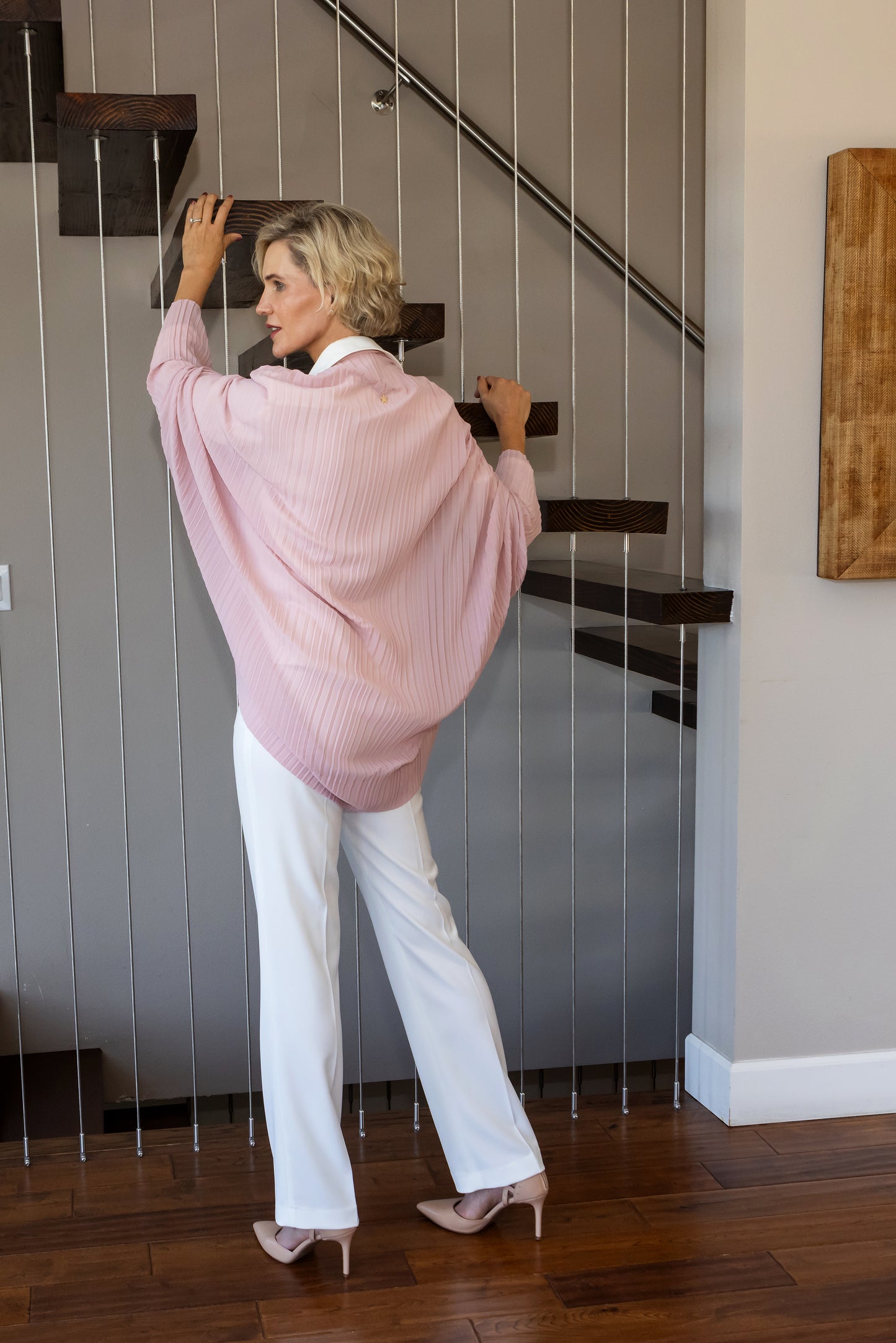 Pleated Soft Cape