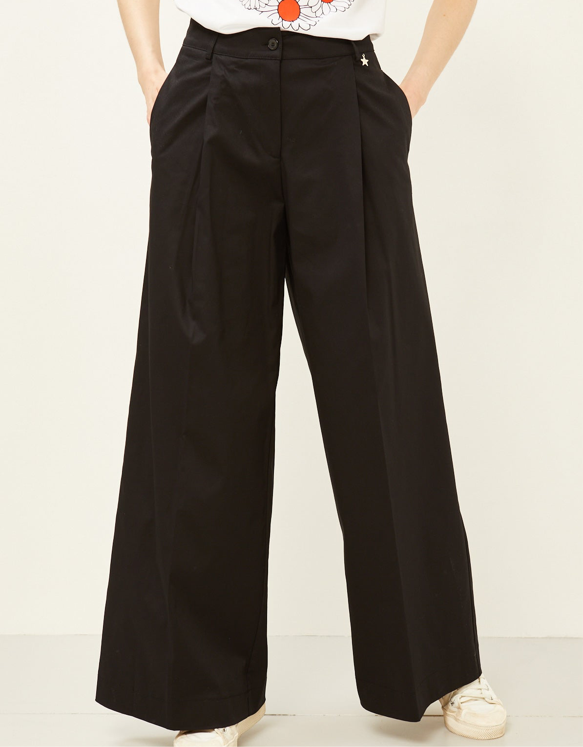 Pleated Black Pants