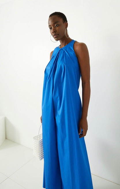 Blue Cotton Jumpsuit - Eurockk.com